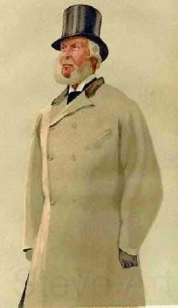 James Tissot Major General The Hon. James MacDonald, sketch for Vanity Fair, Norge oil painting art